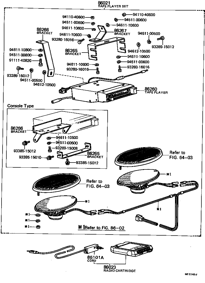 86101-12010 CORD SUB-ASSY, ANTENNA, NO.1 product image