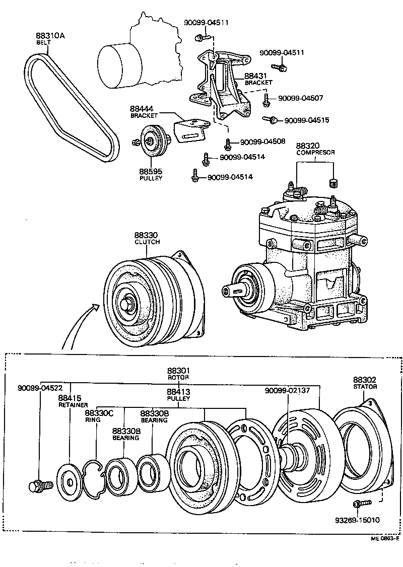 88401-20040 ROTOR SUB-ASSY, MAGNET CLUTCH product image