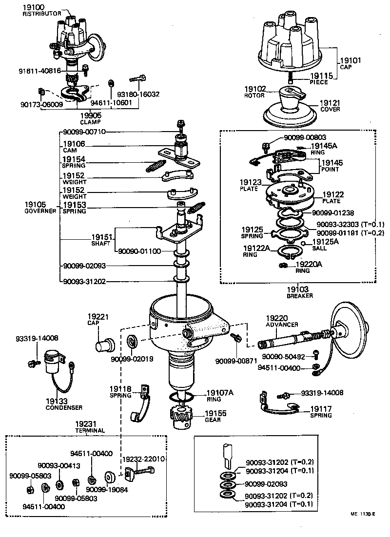 19100-44120 DISTRIBUTOR ASSY product image