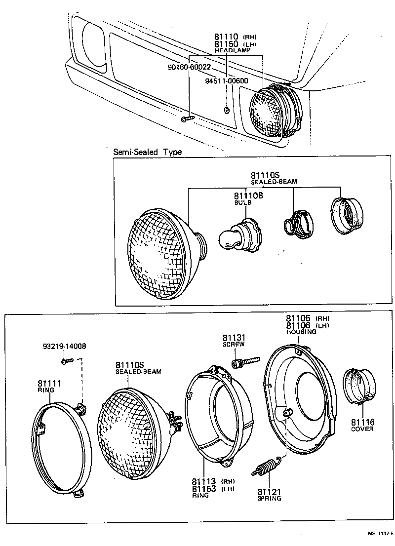 81150-29145 HEADLAMP ASSY, LH product image