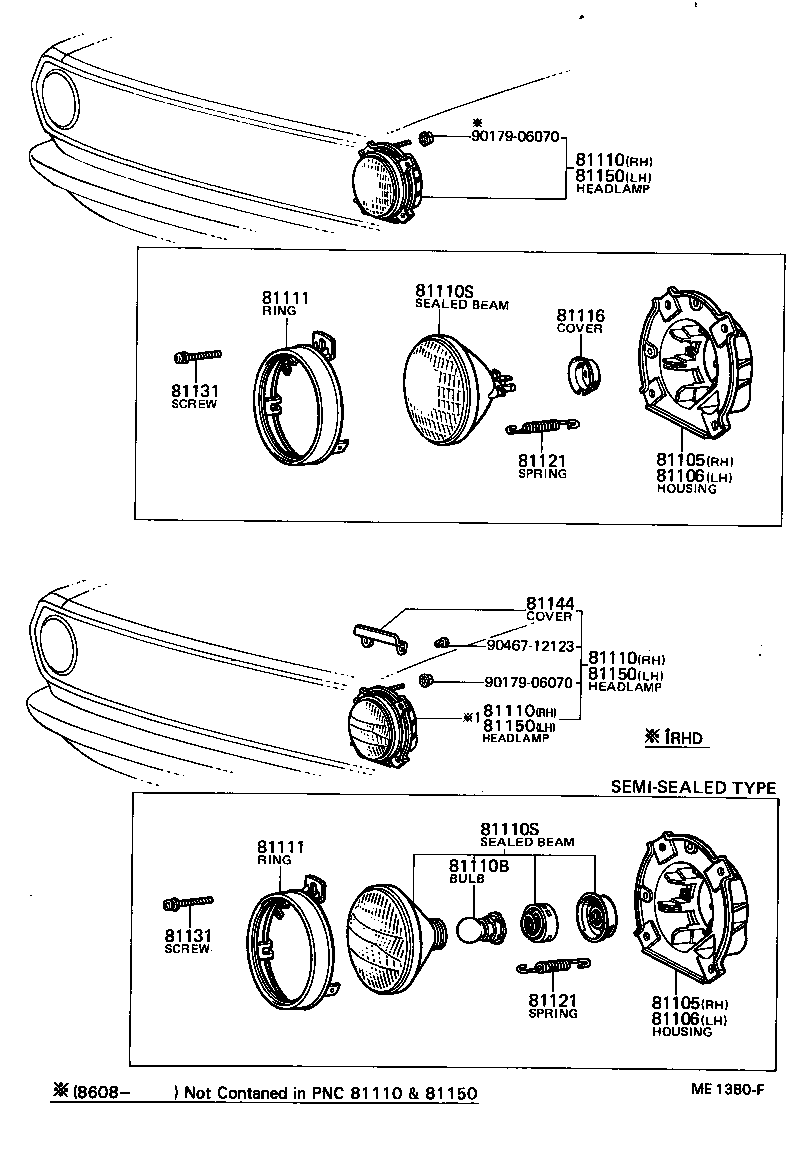81110-10104 HEADLAMP ASSY, RH product image