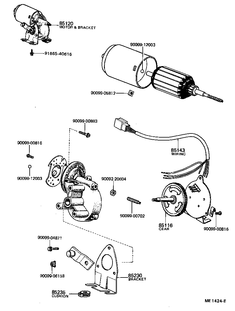 85221-10040 BLADE, WINDSHIELD WIPER product image