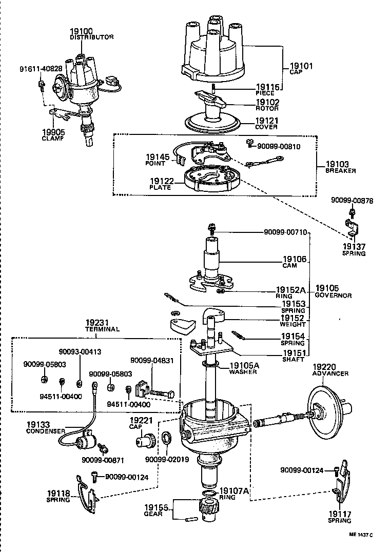 19100-31021 DISTRIBUTOR ASSY product image