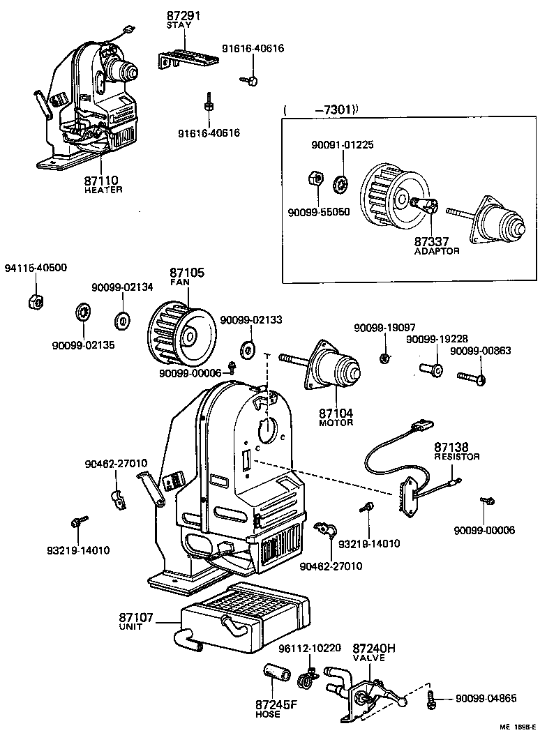 87138-27010 RESISTOR, HEATER BLOWER product image