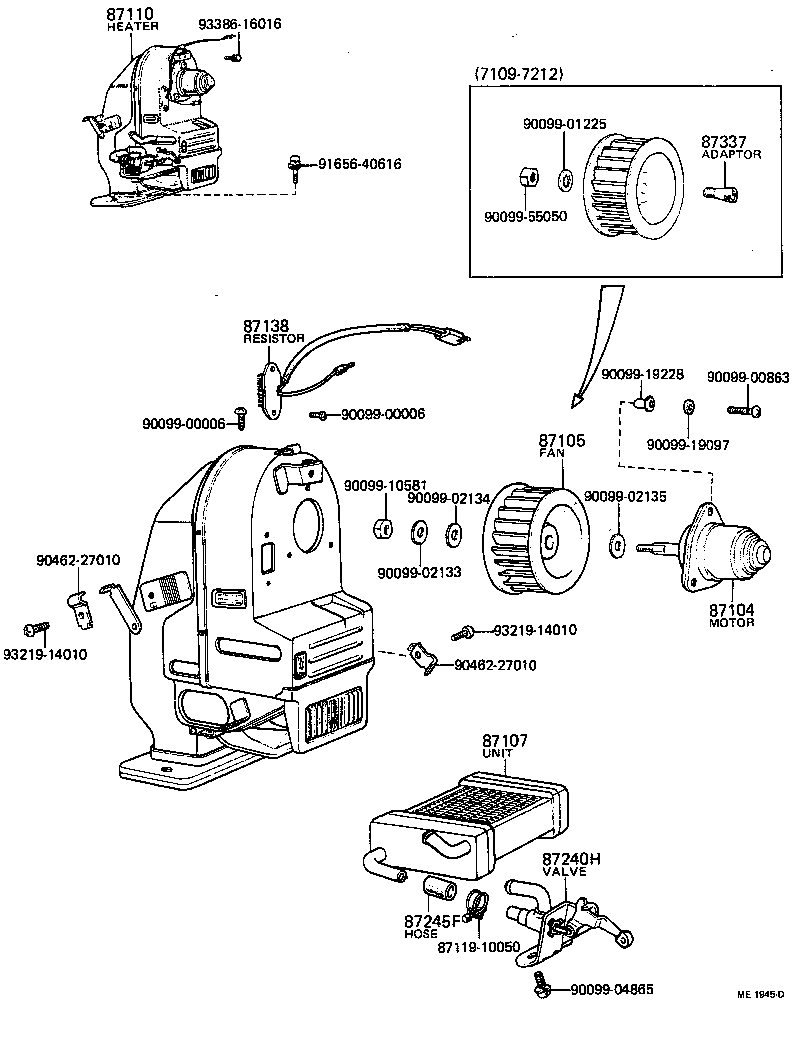 87110-25022 HEATER ASSY product image
