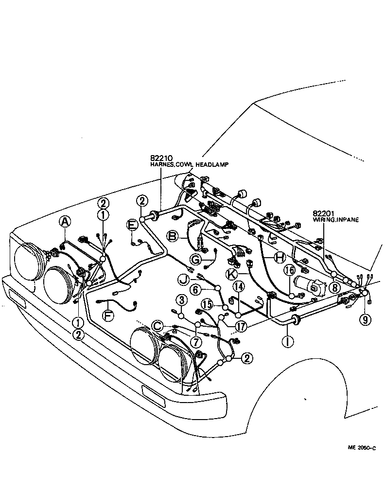 82817-22050 PROTECTOR, WIRING HARNESS, NO.1 product image