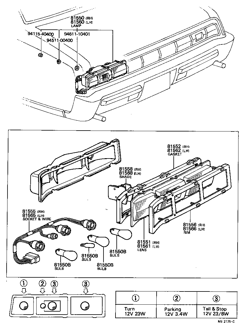 81550-49016 LAMP ASSY, REAR COMBINATION, RH product image