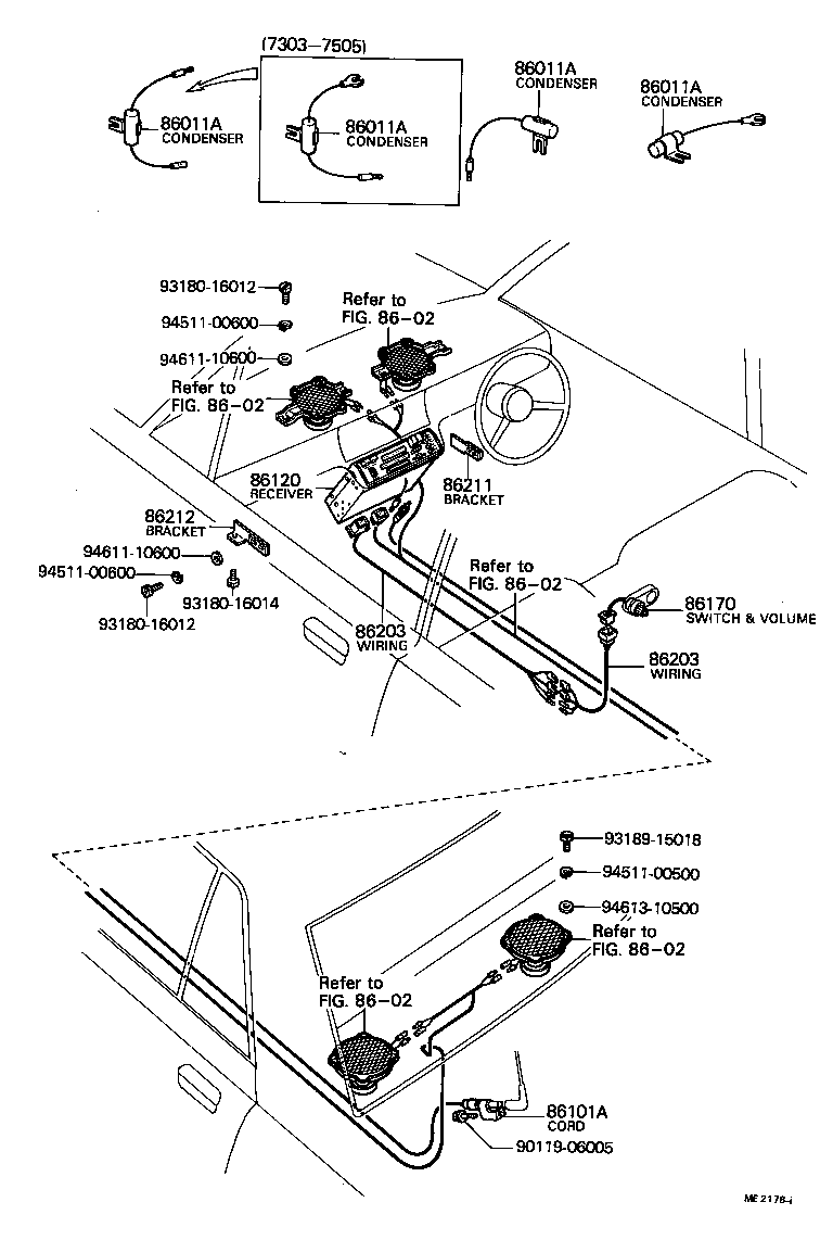 84780-40020 SWITCH AND VOLUME ASSY, RADIO product image