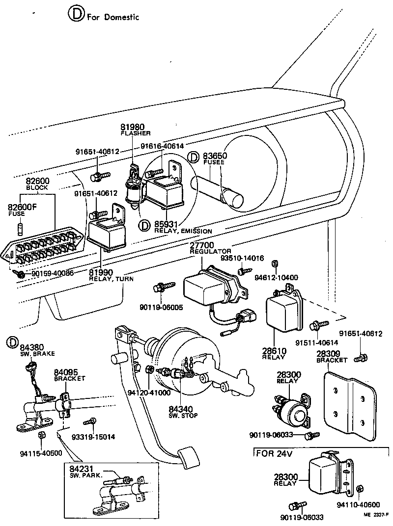 28610-46011 RELAY ASSY, GLOW PLUG product image