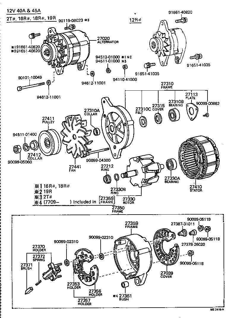 27020-36043 ALTERNATOR ASSY product image