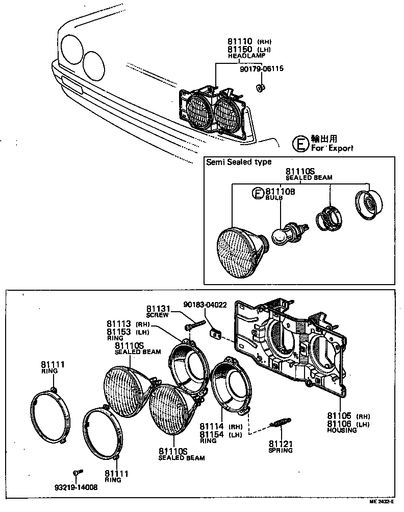 81150-29355 HEADLAMP ASSY, LH product image