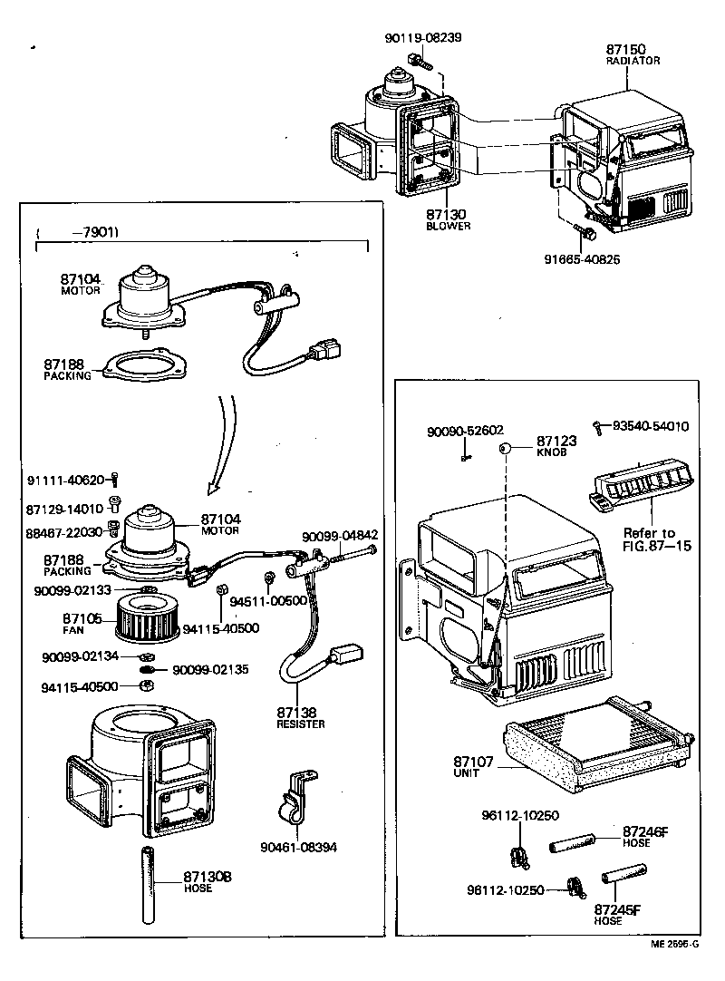 87150-60063 RADIATOR ASSY, HEATER product image