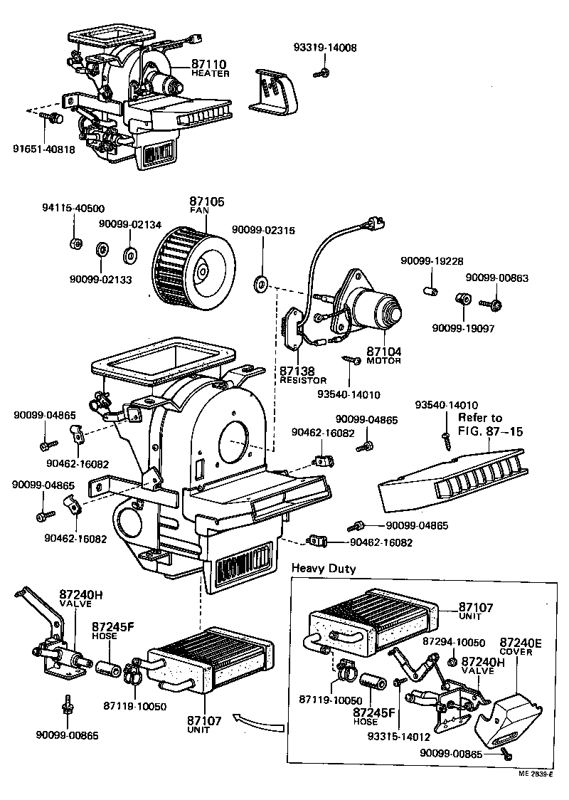 99552-20100 HOSE, HEATER WATER, INLET F product image
