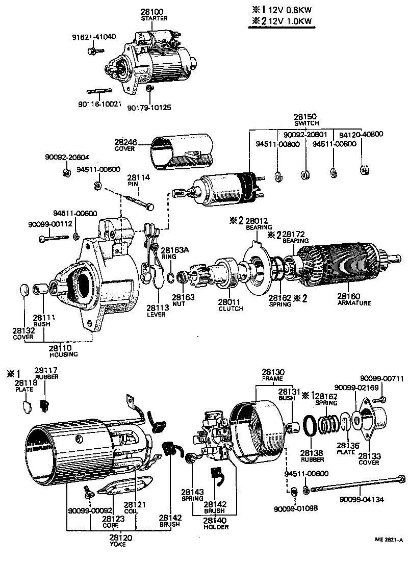 28100-25012 STARTER ASSY product image