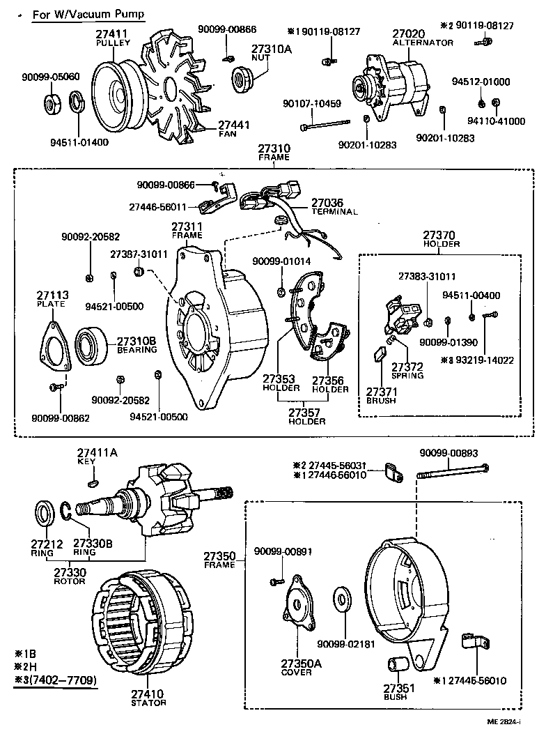 27444-60010 PACKING, ALTERNATOR BEARING COVER product image