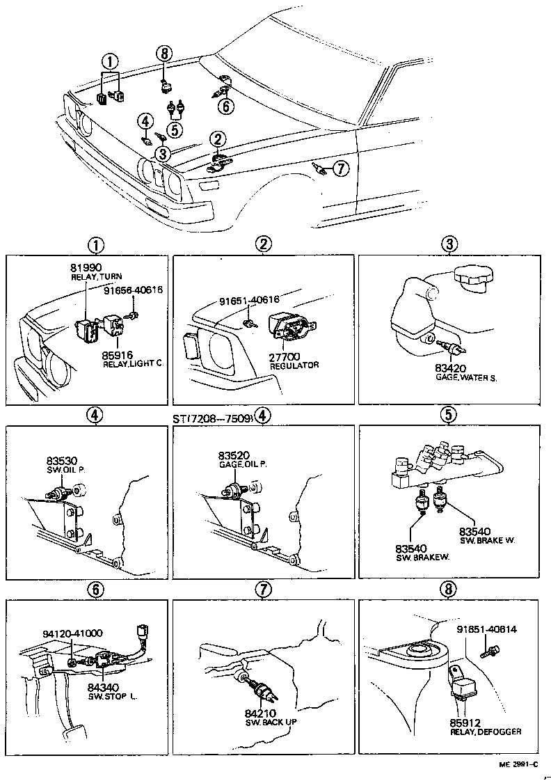 83320-19145 GAGE ASSY, FUEL SENDER product image