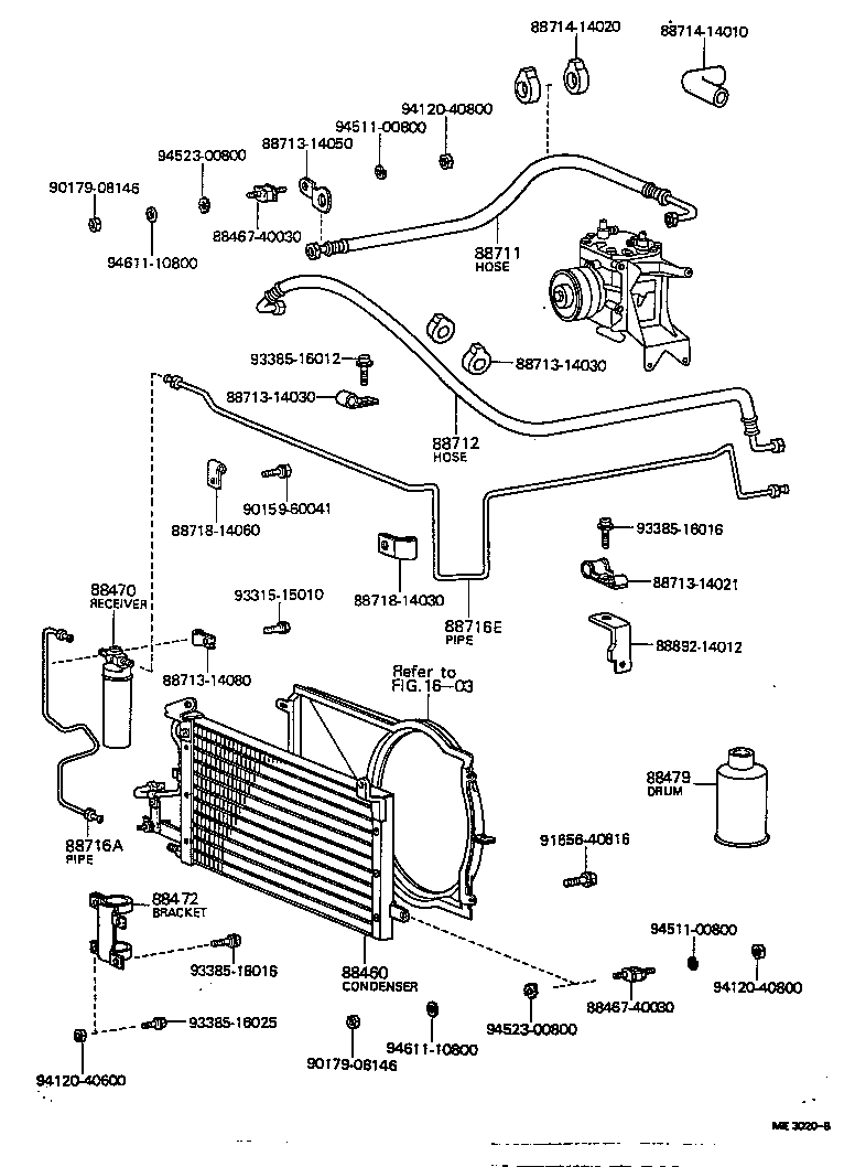 88892-14010 BRACKET, RECEIVER TANK, NO.1 product image