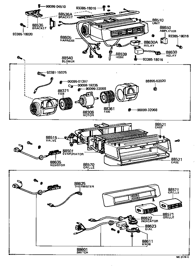 Toyota 88510-60051 UNIT ASSY, COOLER