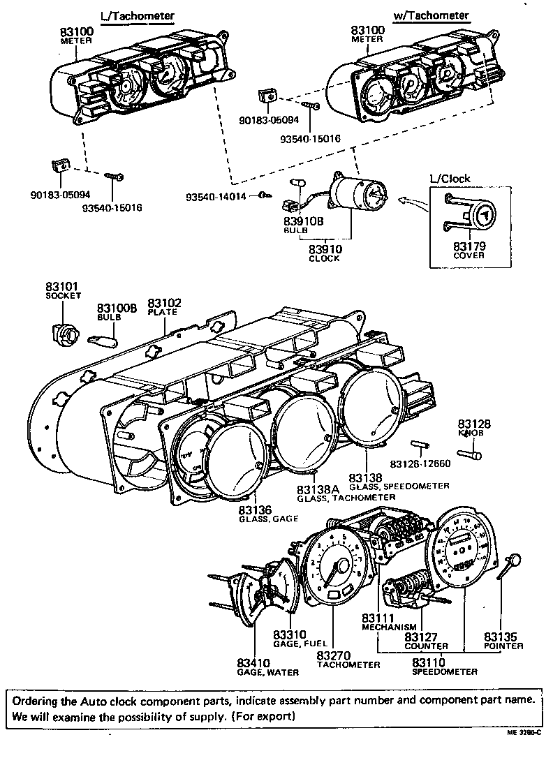 Toyota 99132-11034 BULB, CLOCK INDICATOR