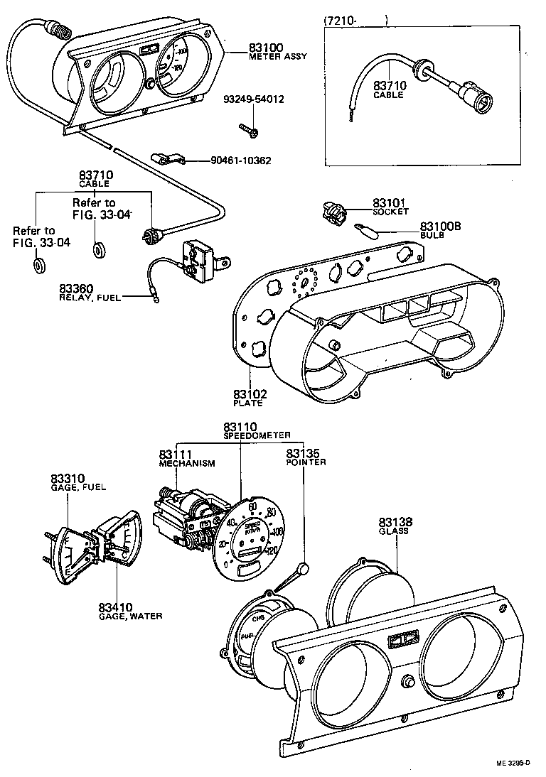 83110-26014 SPEEDOMETER ASSY product image
