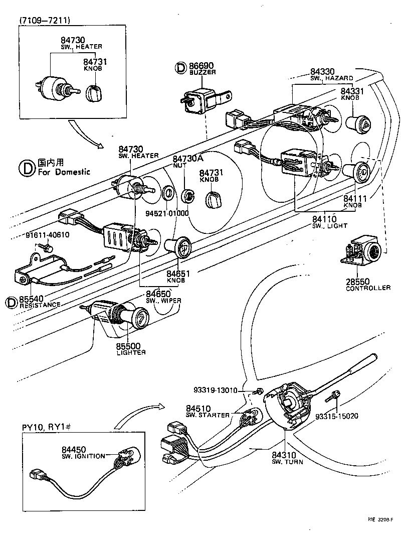 28610-46011 RELAY ASSY, GLOW PLUG product image