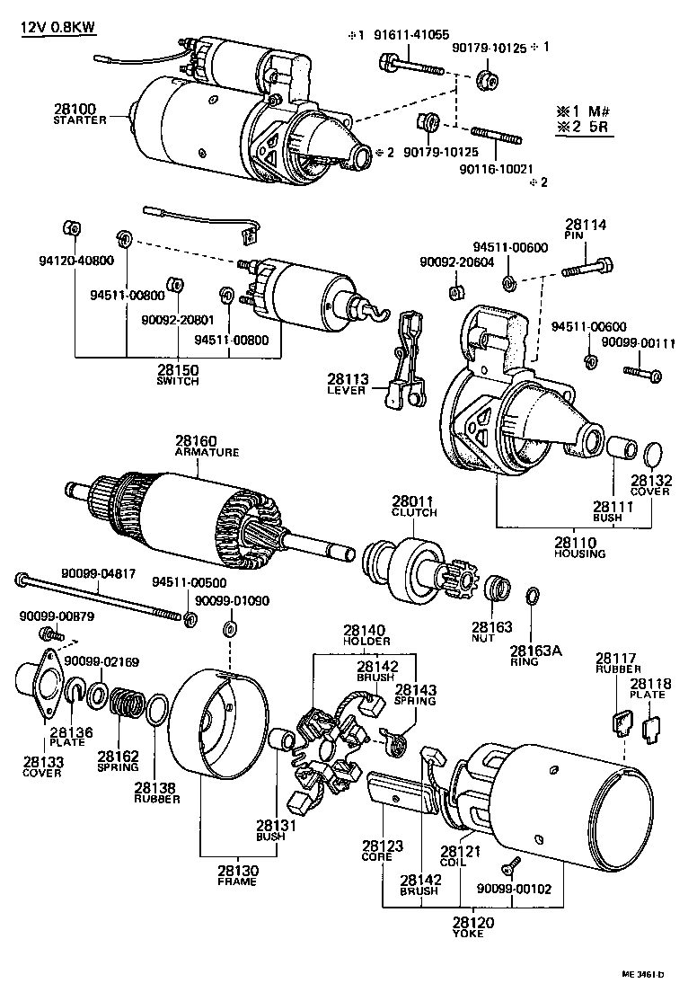 28100-33011 STARTER ASSY product image