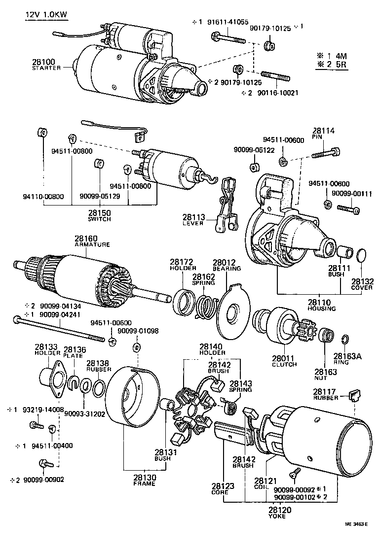 28100-33011 STARTER ASSY product image
