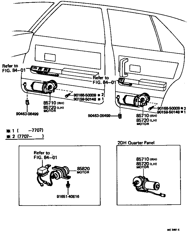 85820-30030 MOTOR ASSY, POWER SEAT (FOR REAR) product image