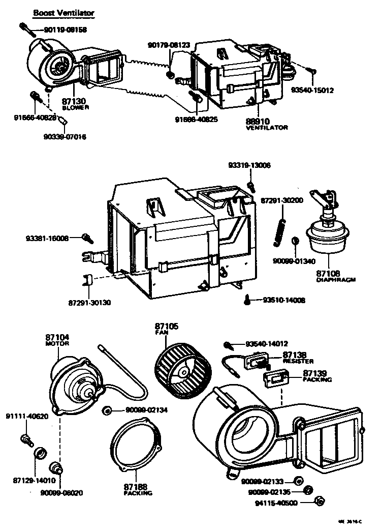 87107-30271 UNIT SUB-ASSY, HEATER RADIATOR product image