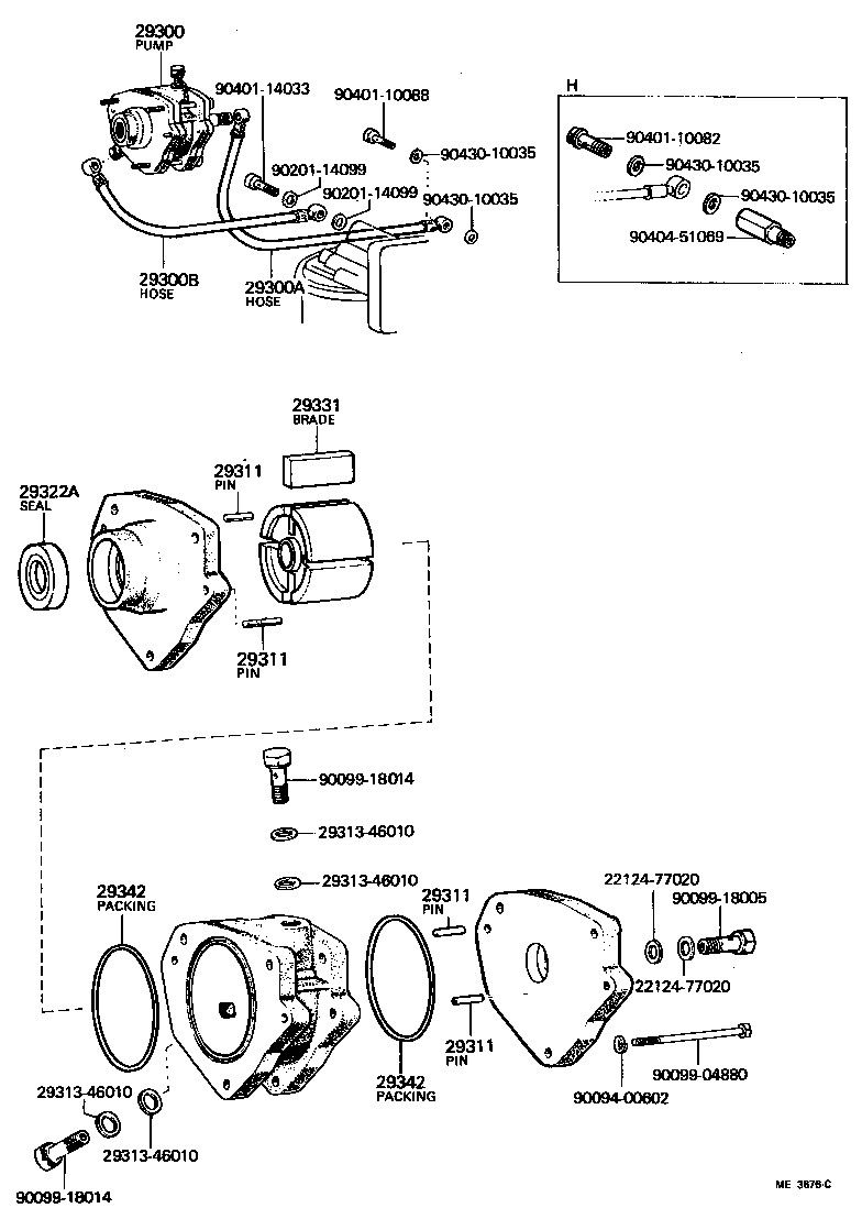 90923-02041 HOSE, VACUUM PUMP OIL INLET product image