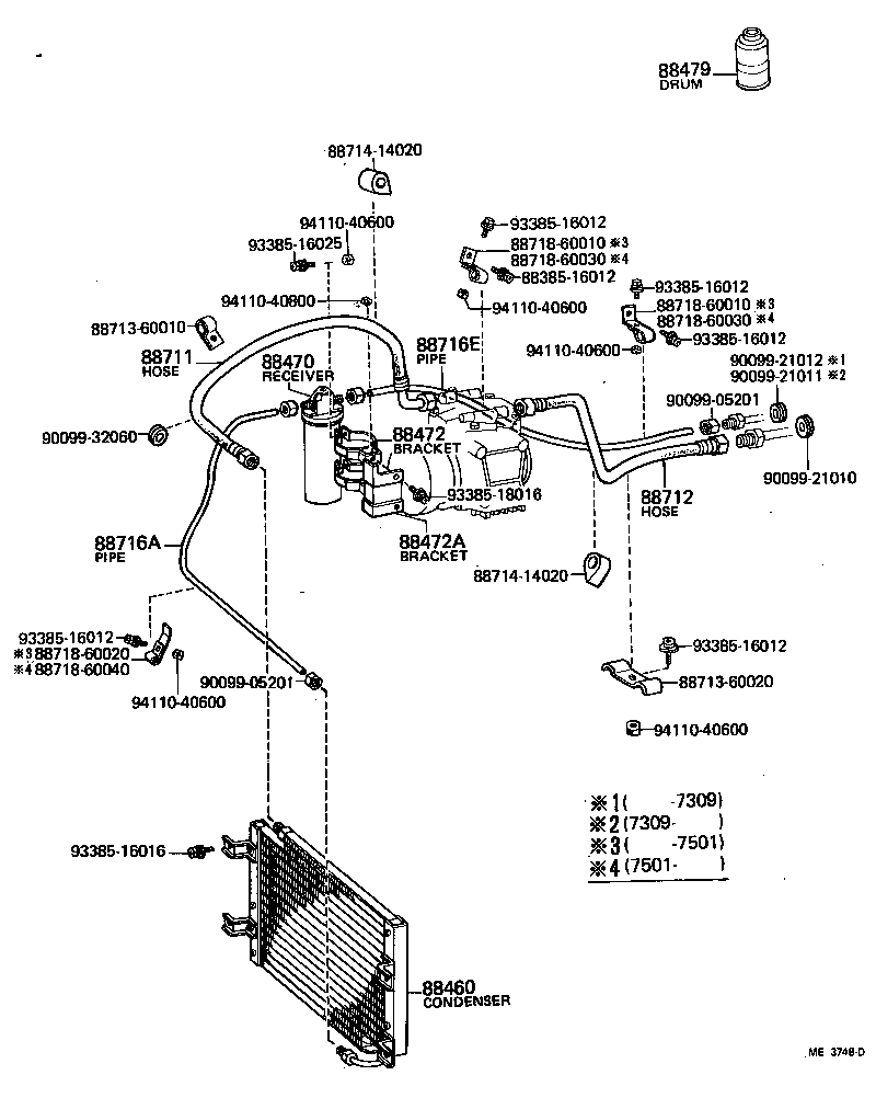 Toyota 88460-60030 CONDENSER ASSY, COOLER