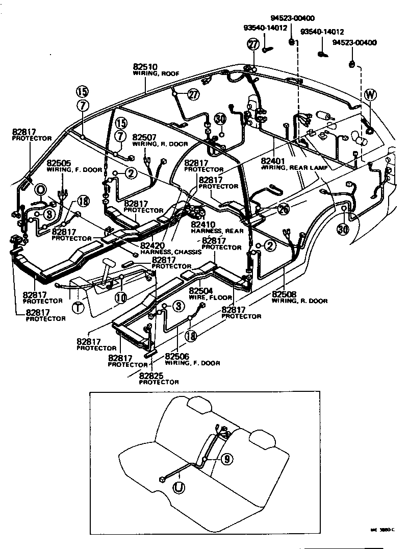 82817-30170 PROTECTOR, WIRING HARNESS product image