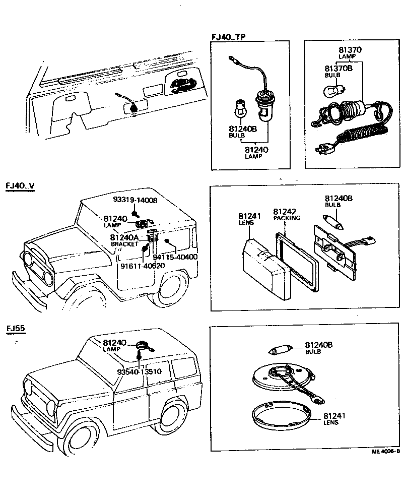 Toyota 81240-69015 LAMP ASSY, ROOM, NO.1