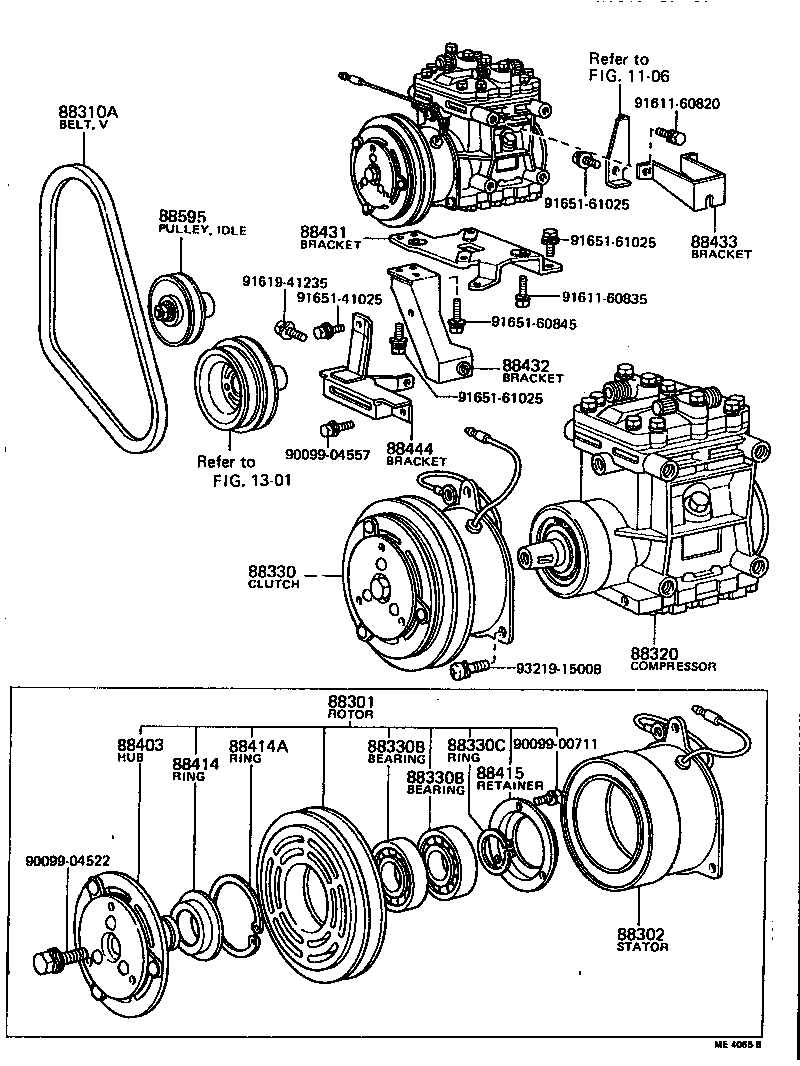 Toyota 88301-60010 PISTON SUB-ASSY, COOLER COMPRESSOR