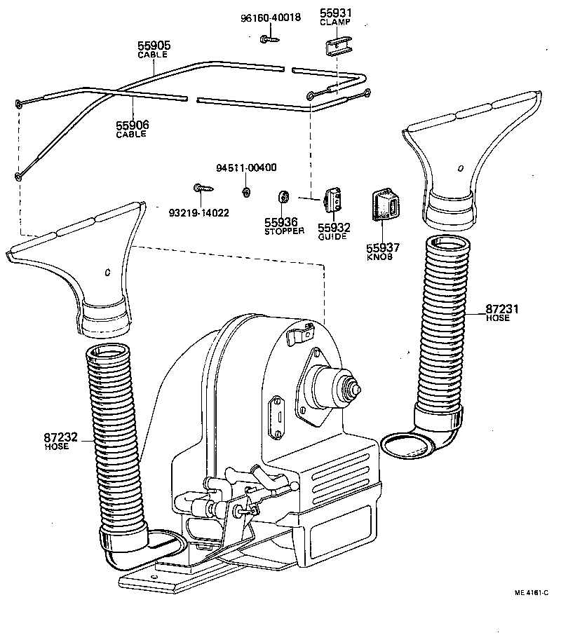 55910-95010 CONTROL ASSY, HEATER OR BOOST VENTILATOR product image