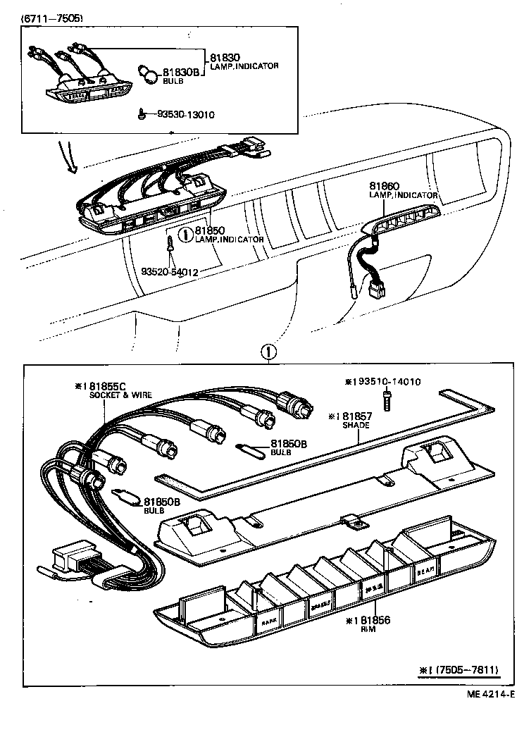 81850-40020 LAMP ASSY, INDICATOR product image
