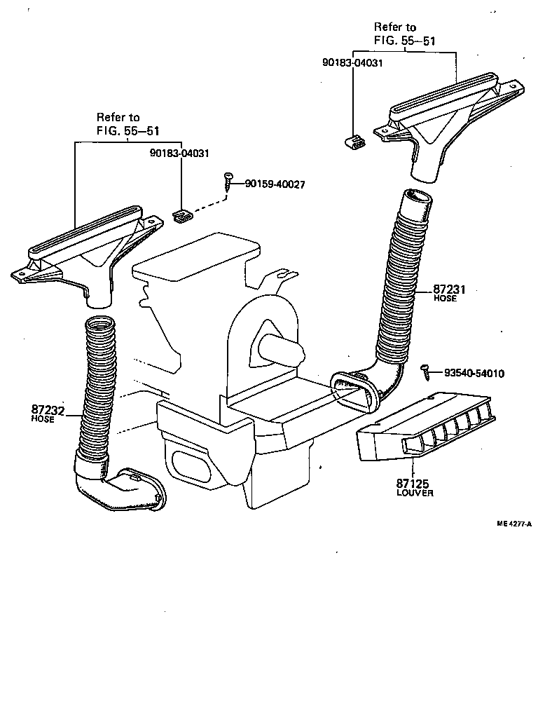 55906-89101 CABLE SUB-ASSY, HEATER CONTROL product image