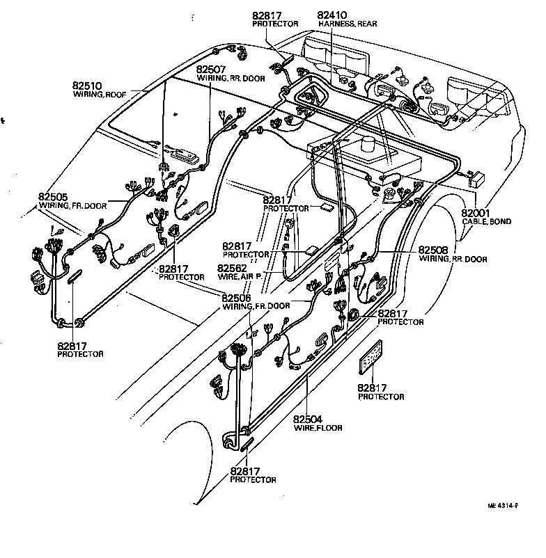 82564-91401 PROTECTOR, WIRING HARNESS, NO.1 product image