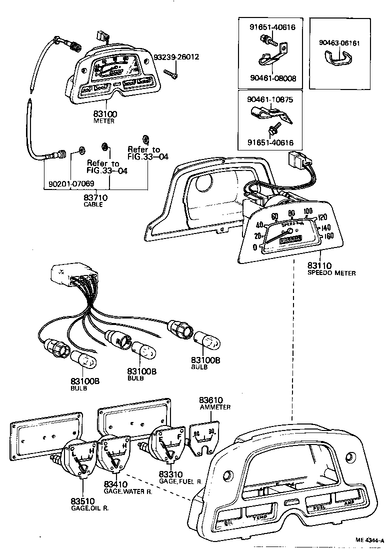 83110-60071 SPEEDOMETER ASSY product image