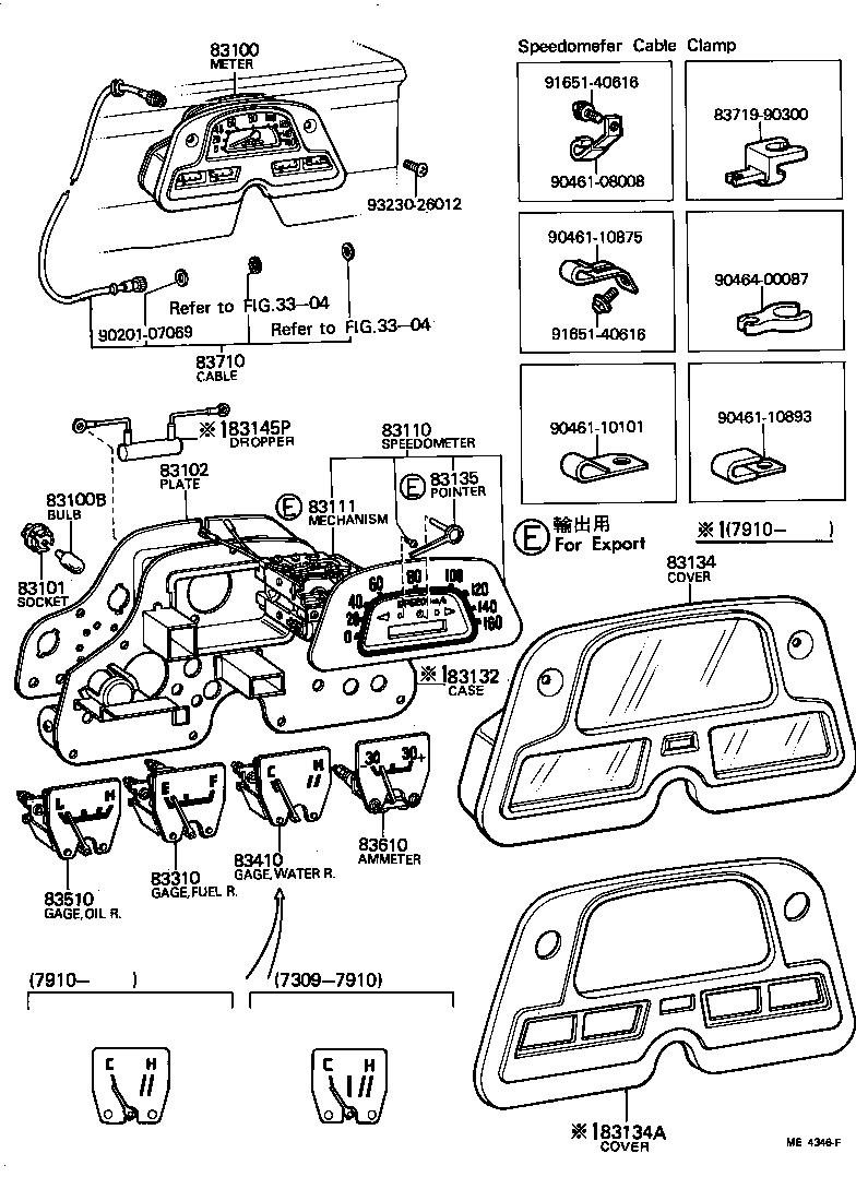 83110-60071 SPEEDOMETER ASSY product image