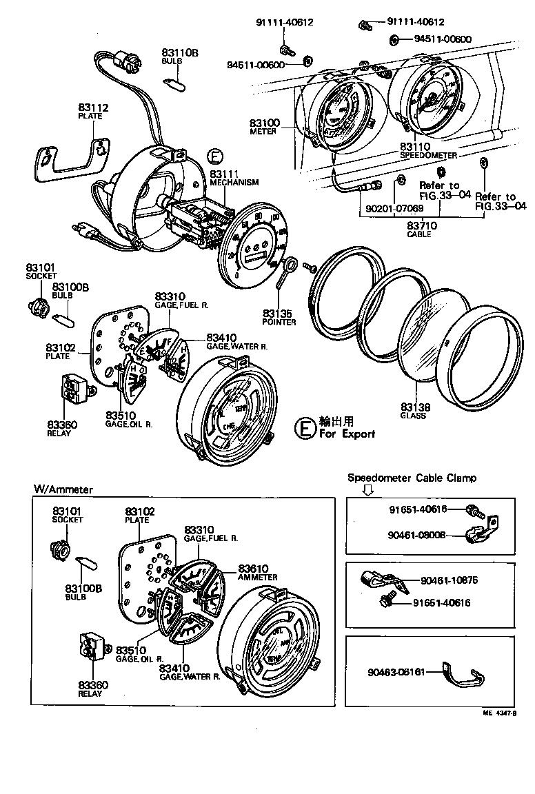 83110-60071 SPEEDOMETER ASSY product image