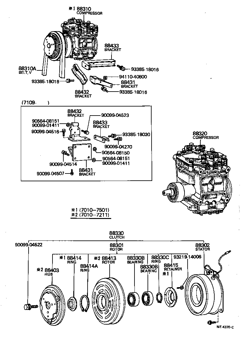 88444-60010 BRACKET, IDLE PULLEY product image