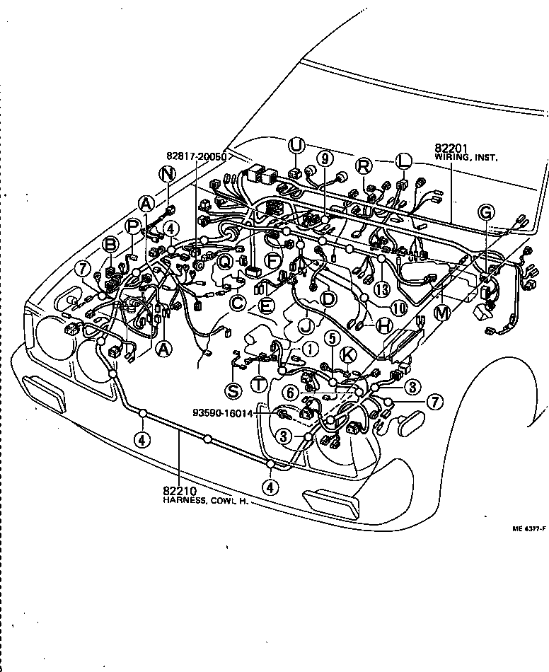 82817-20060 PROTECTOR, WIRING HARNESS, NO.1 product image