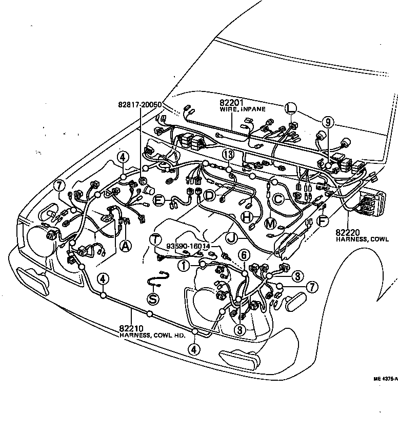 82817-20060 PROTECTOR, WIRING HARNESS, NO.1 product image
