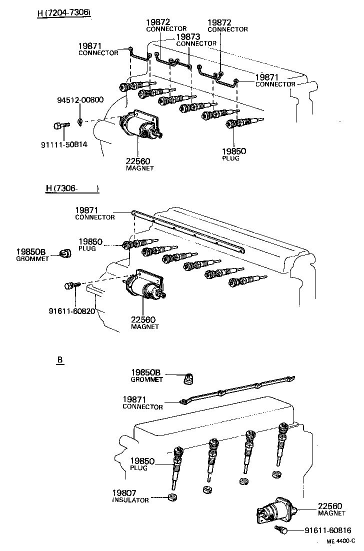 19871-47010 CONNECTOR, GLOW PLUG NO.1 product image