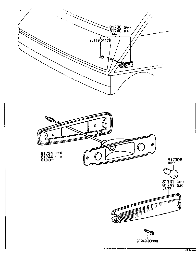81740-29085 LAMP ASSY, SIDE TURN SIGNAL, LH product image