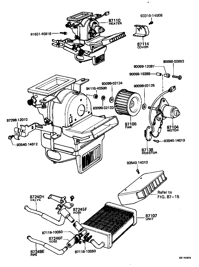 99552-20100 HOSE, HEATER WATER, INLET F product image