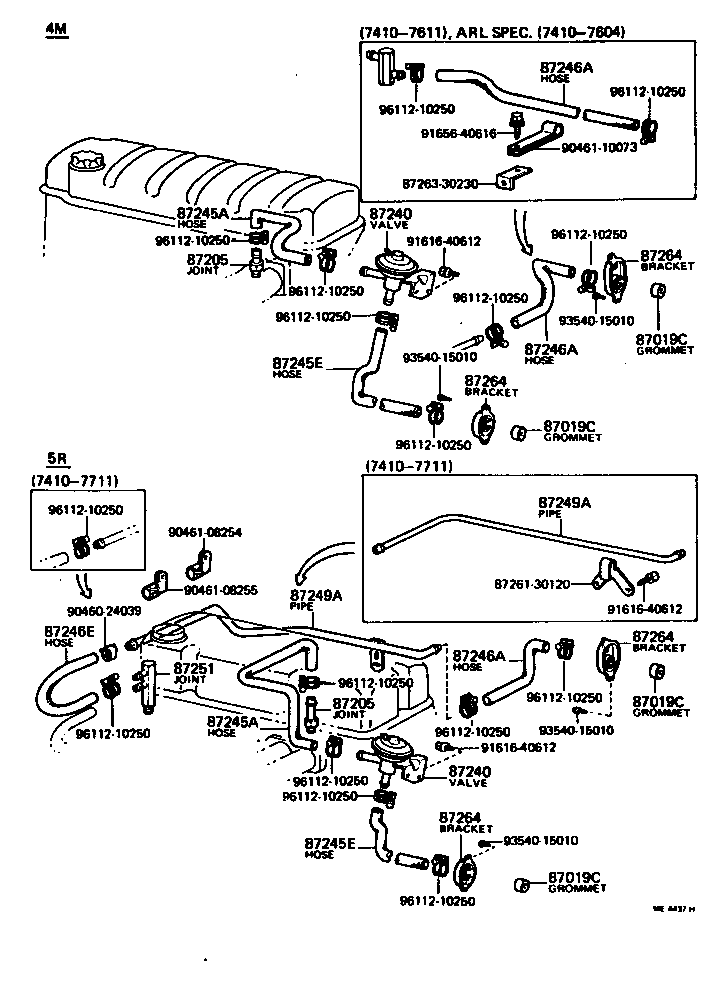 87240-30270 VALVE ASSY, HEATER WATER product image