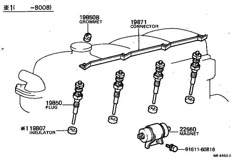 19968-44010 BRACKET, IGNITION COIL product image