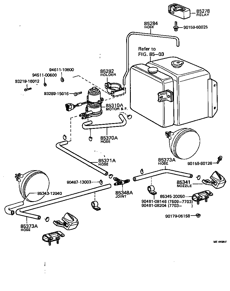 85361-20100 HOLDER ASSY, HEADLAMP CLEANER WASHER JAR product image